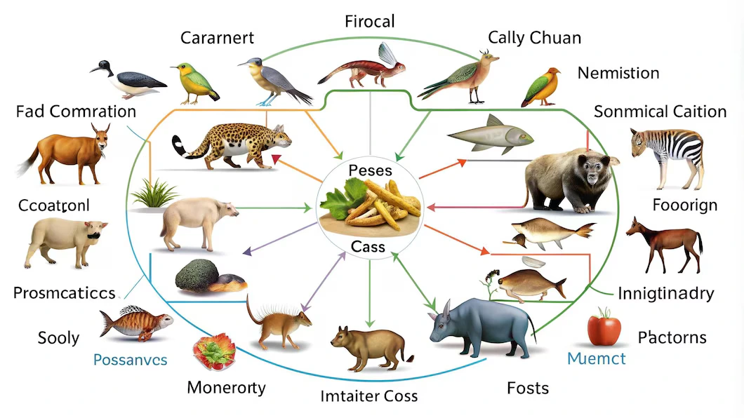 animal life cycle model four-sided box